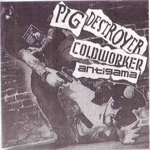 PIG DESTROYER | COLDWORKER | ANTIGAMA Split 7" red vinyl
