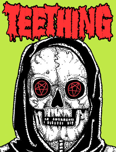 TEETHING 'Skull' Sticker
