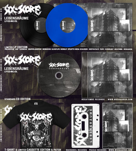 SIX SCORE 'Lebensräume' LP/ CD/ MC & T-Shirt Bundle